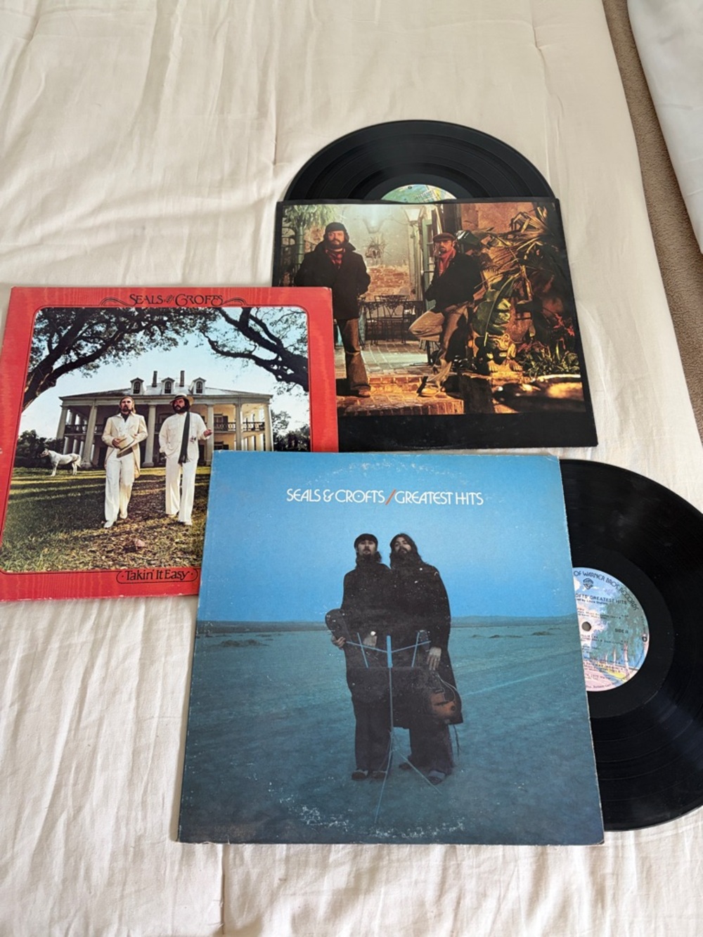 Seals & Crofts Vinyl LP Lot - Blue, Red, Black Covers